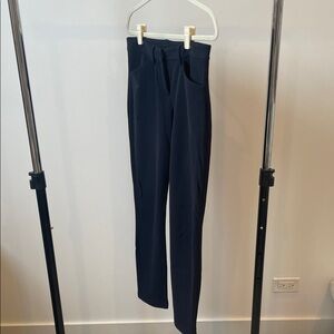 Stylish Navy High-Waisted Pants